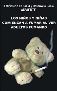 Venezuela 2004 ETS children - smoking teddy bear, targets parents